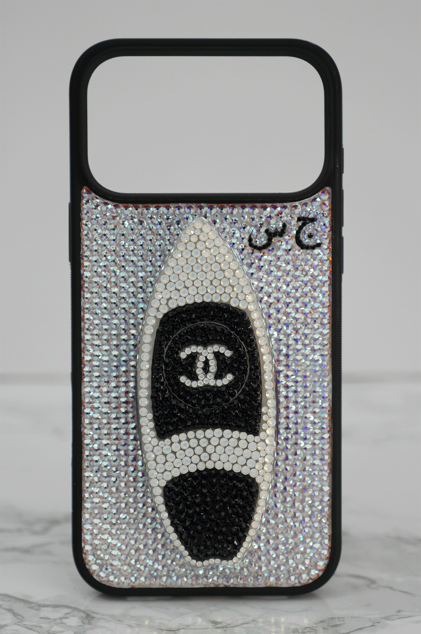 Surfboard Phone Grip Design with your Arabic Initials (Design #175)
