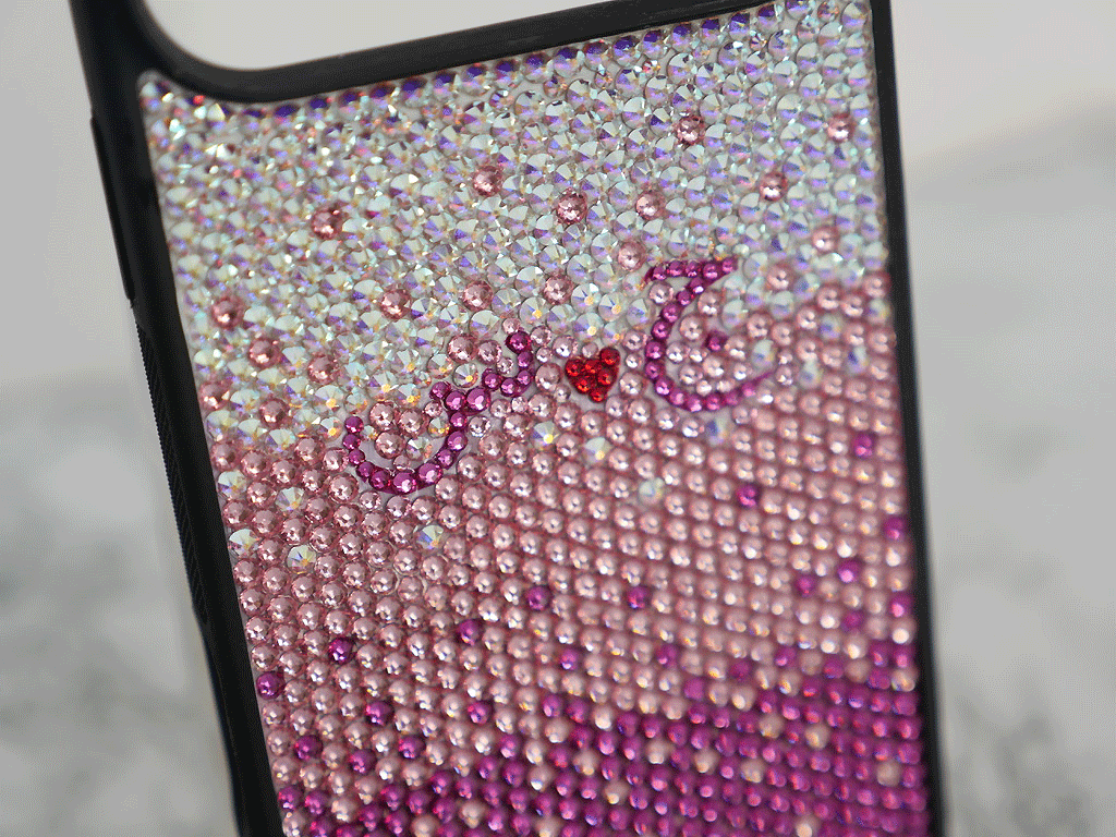 Pink Gradient Design with your Arabic/English Initials (Design #196)
