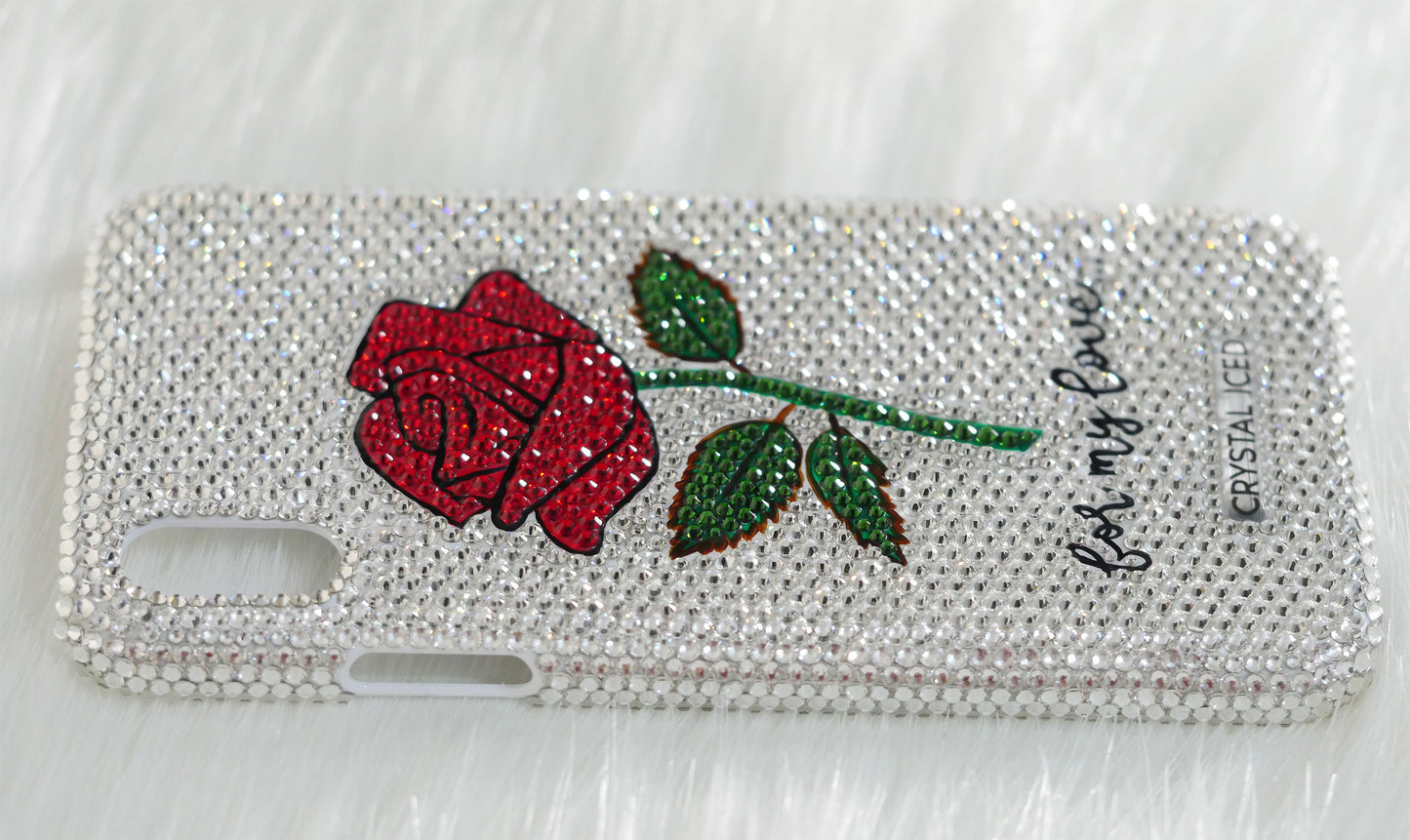 Amarose "For My Love" Made with Crystals (Design #205) - Crystal Iced