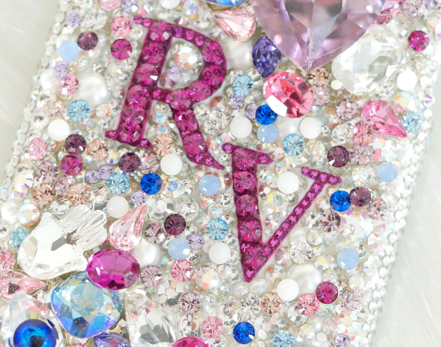 Diamant et Perles "Beau Crystal" made with Crystals (Design #589) - Crystal Iced