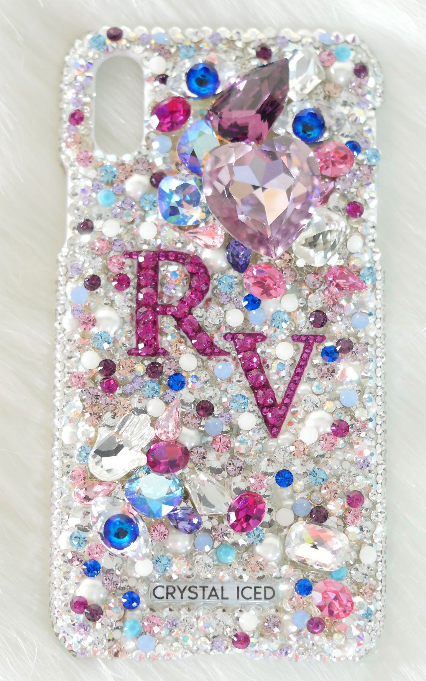 Diamant et Perles "Beau Crystal" made with Crystals (Design #589) - Crystal Iced