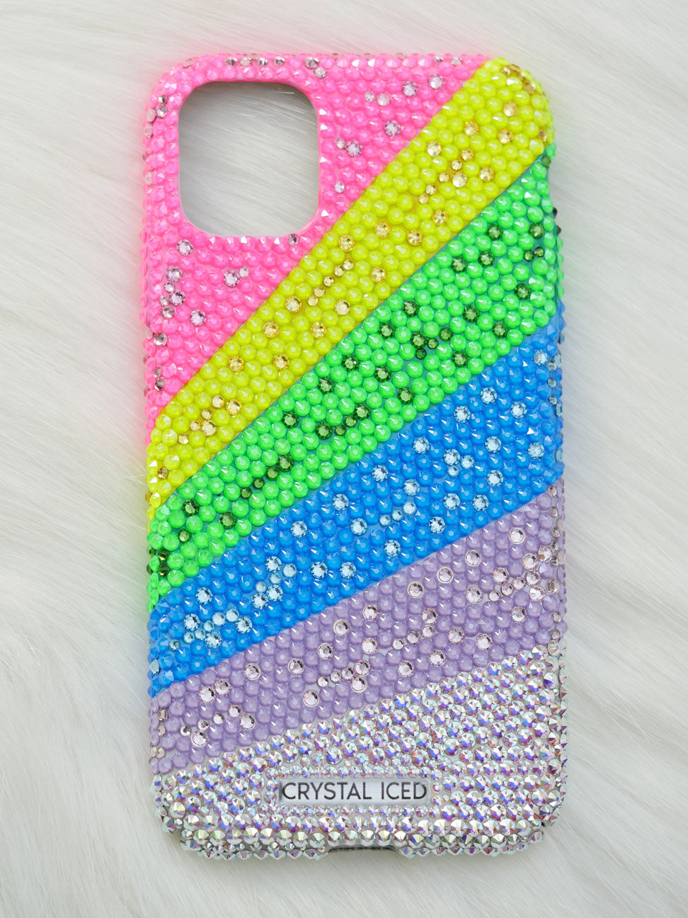 Neon Galaxy Made with Crystals (Design #246) - Crystal Iced