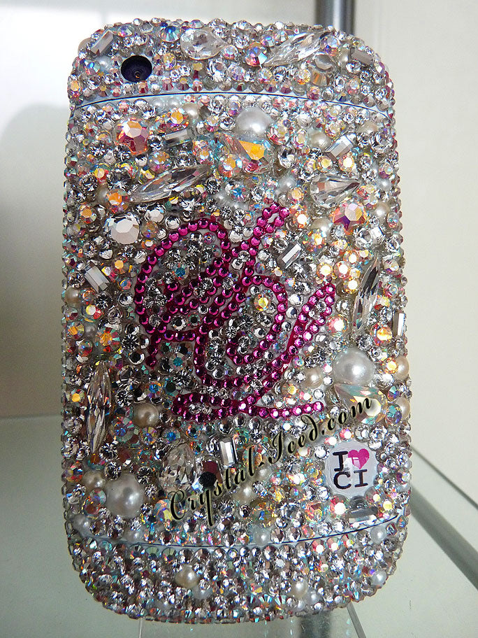 Diamant et Perles with your Initial as seen on Katie Price (Design #571) - Crystal Iced