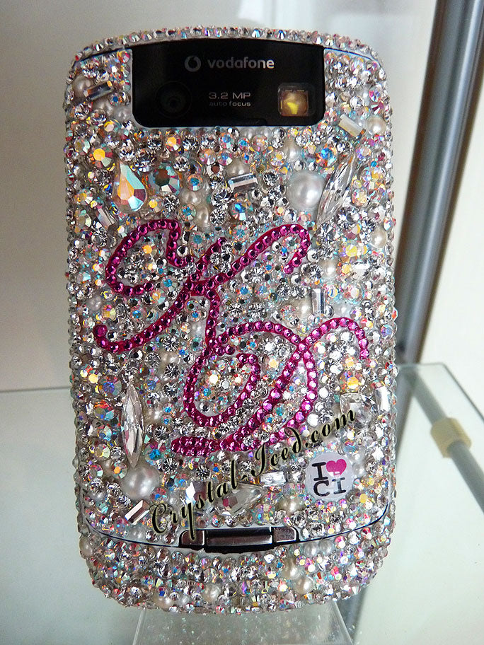 Diamant et Perles with your Initial as seen on Katie Price (Design #571) - Crystal Iced