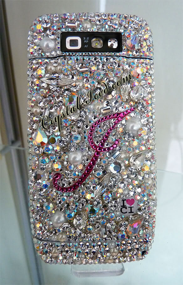 Diamant et Perles with your Initial as seen on Katie Price (Design #571) - Crystal Iced