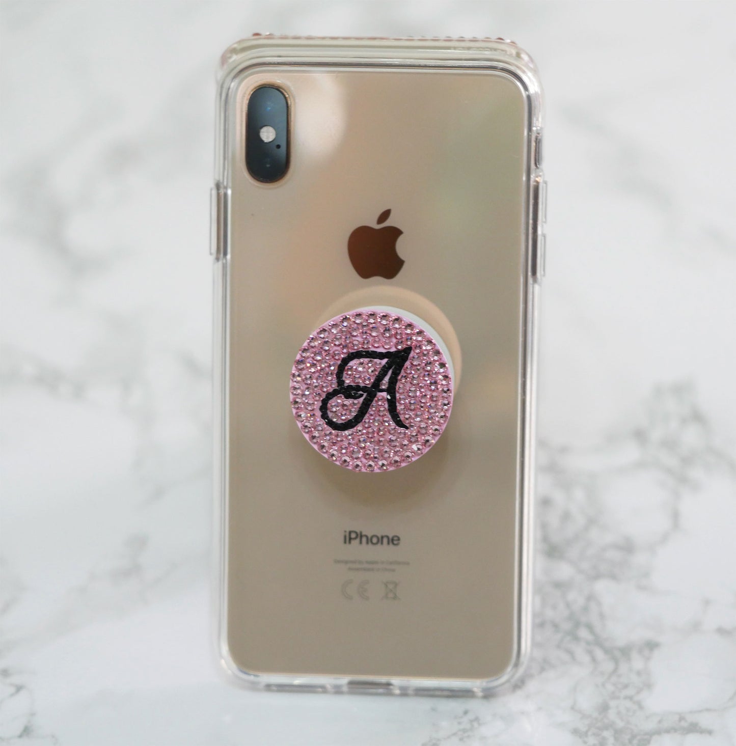 PopSocket Initials (Design #135) - Crystal Iced