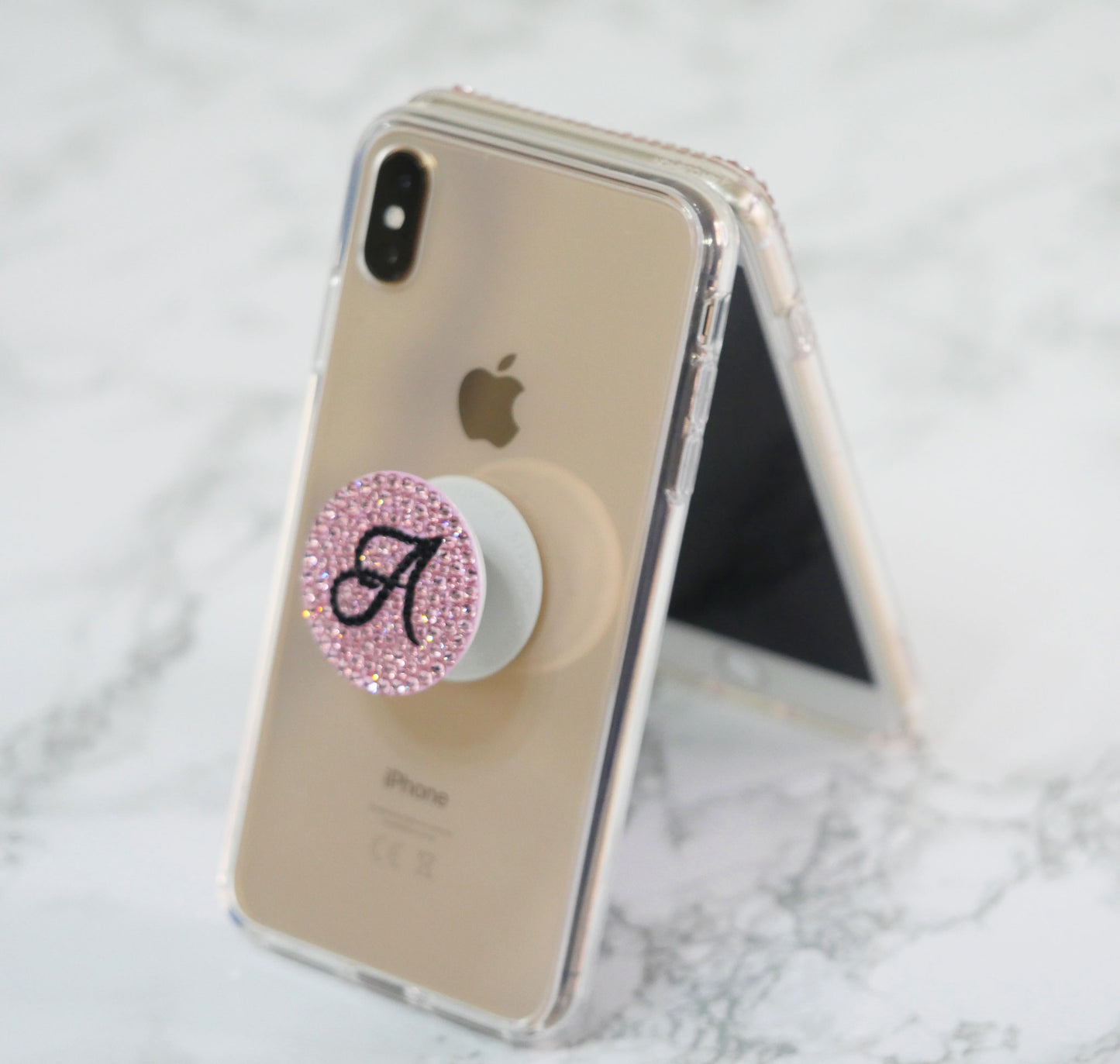PopSocket Initials (Design #135) - Crystal Iced