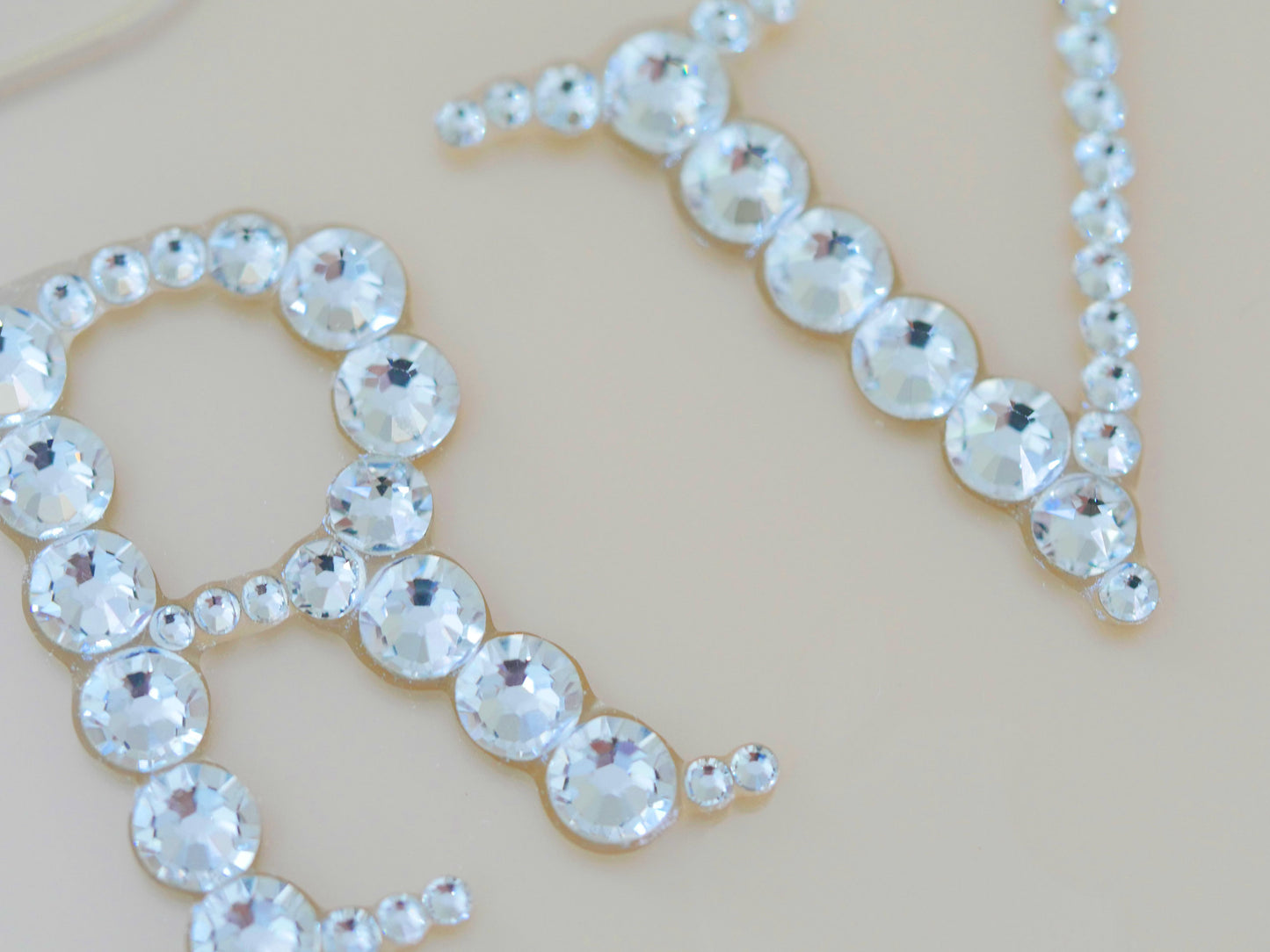 Monogram With Crystals (Design #139) - Crystal Iced