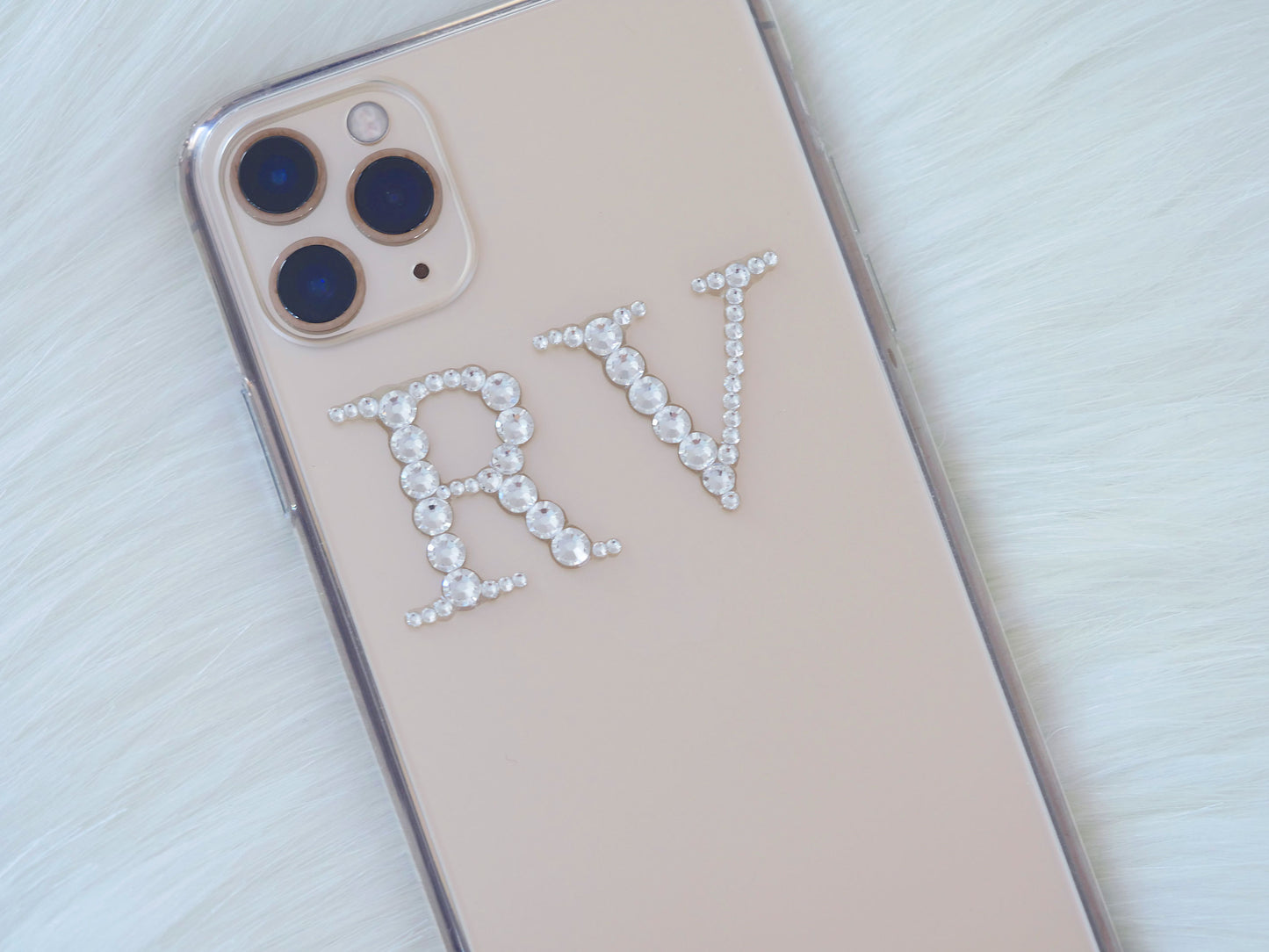 Monogram With Crystals (Design #139) - Crystal Iced