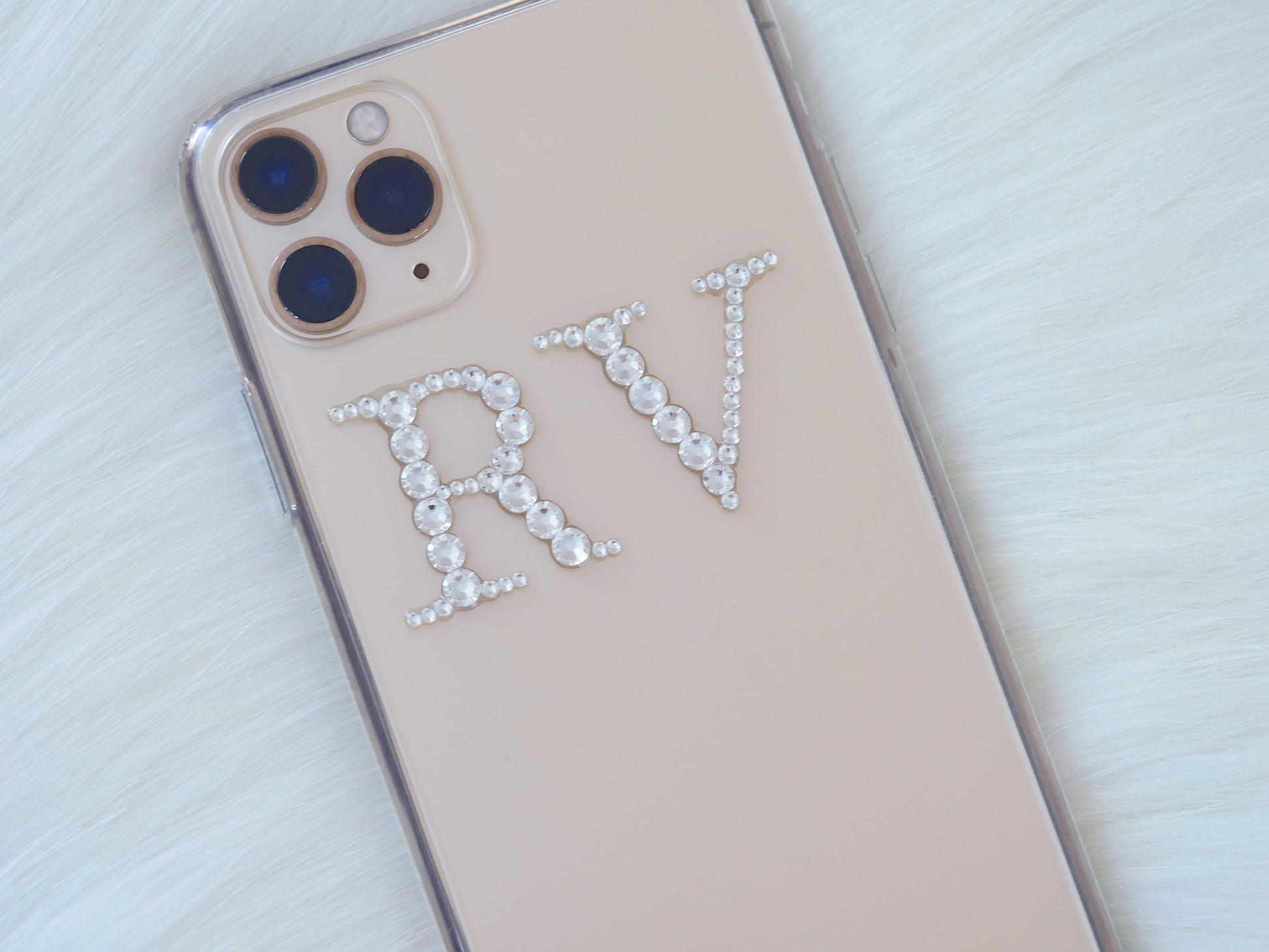 Monogram With Crystals (Design #139) - Crystal Iced