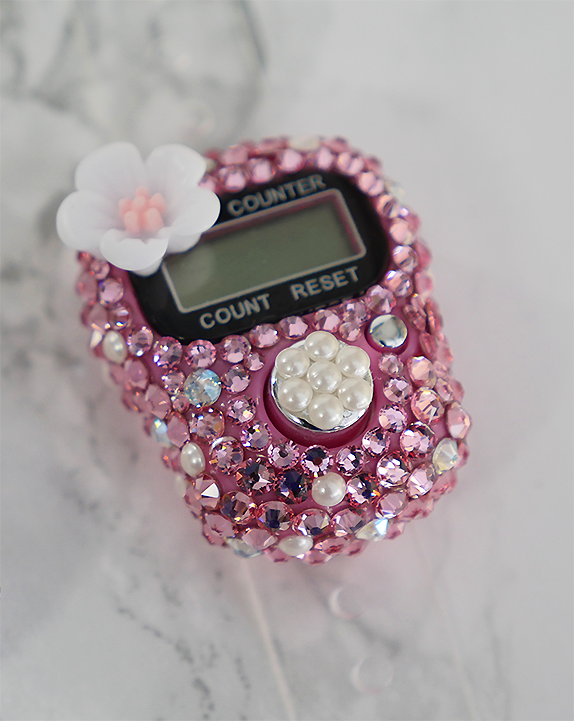 Pink Flower Tasbih/Tally Counter