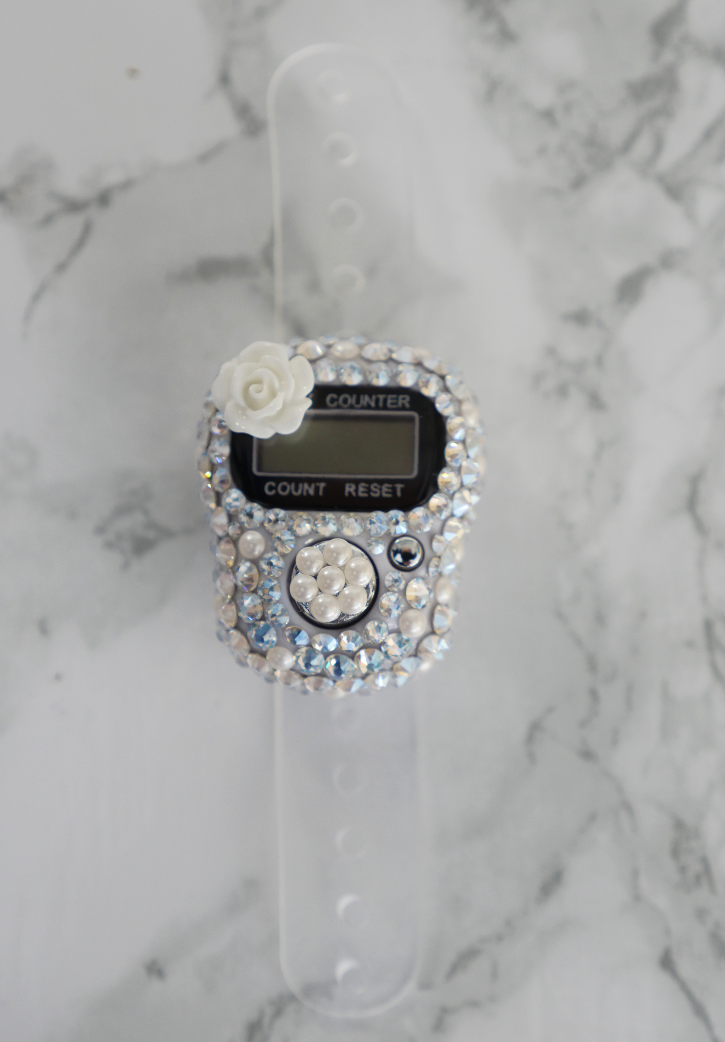 White Flower Tasbih/Tally Counter