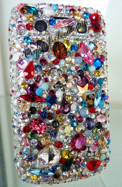 Diamant et Perles "Multi" made with Crystals (Design #575) - Crystal Iced